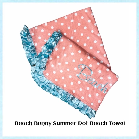 NWT beach bunny summer dot XL towel - Picture 2 of 8